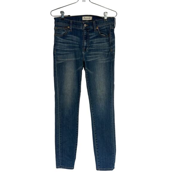 Madewell Skinny Skinny High Riser Denim Jeans Medium Wash Blue Women’s Size 27 - Picture 2 of 9